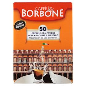 Caffe Borbone Confezione 50 Capsule Miscela Decisa Compatibili Nespresso