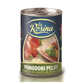 Pomodori pelati pomogold 400 Gr. La Rosina