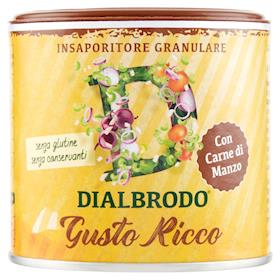 DIALCOS - Brodo Granulare Con Estratto Di Carne Per Celiaci Senza Glutine  Dialbrodo Gusto Ricco 250 G