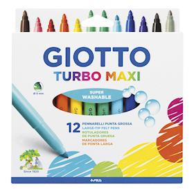 PENNARELLI GIOTTO TURBO MAXI ast. 12 pz