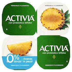 ACTIVIA Yogurt Bianco Naturale 0% grassi con Probiotico Bifidus