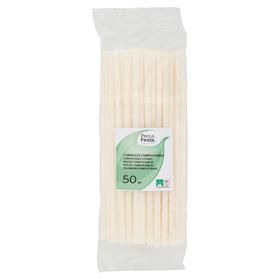 PerLa Festa ComposTable Cannucce Compostabili colorate 50 pz