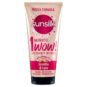 SUNSILK TRATTAMENTO INTENSIVO 1 MINUTE WOW! SCINTILLE DI LUCE CAPELLI  CRESPI E SPENTI 180 ML - Meloni Store