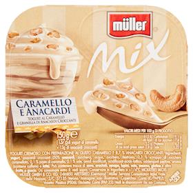 müller Mix Yogurt Bianco più Nocciole con Cioccolato e Caramello 150 g